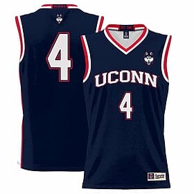 Nahiem Alleyne Jersey UConn Huskies College Basketball No Name Navy #4