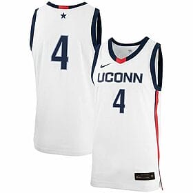 Nahiem Alleyne Jersey UConn Huskies College Basketball No Name White #4