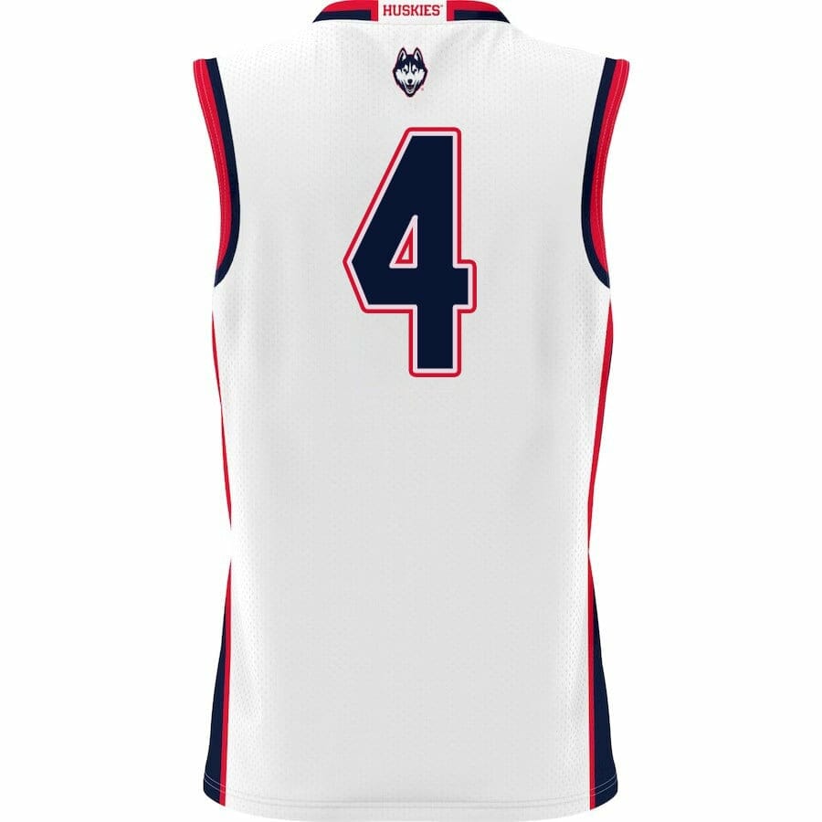 Nahiem Alleyne Jersey UConn Huskies College Basketball White #4 3 Nahiem Alleyne Jersey UConn Huskies College Basketball White #4 - Image 3