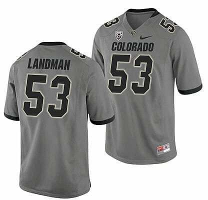 Nate Landman Jersey Colorado Buffaloes College Football Game Gray #53 8 Nate Landman Jersey Colorado Buffaloes College Football Game Gray #53