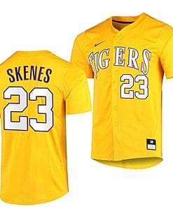 Paul Skenes Jersey LSU Tigers Baseball NCAA College 2023 MLB Draft Top prospects Gold #23