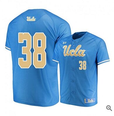 Pat Caulfield Jersey UCLA Bruins Baseball NCAA College Blue Alumni #38 6 Pat Caulfield Jersey UCLA Bruins Baseball NCAA College Blue Alumni #38
