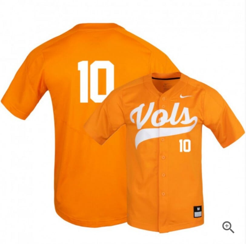 Pete Derkay Jersey Tennessee Volunteers Baseball NCAA College Elite Orange Alumni #10 1 Pete Derkay Jersey Tennessee Volunteers Baseball NCAA College Elite Orange Alumni #10