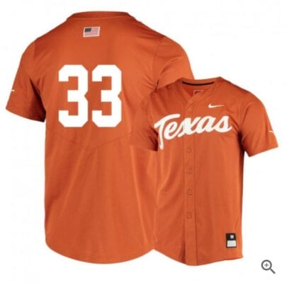 Pete Hansen Jersey Texas Longhorns Baseball NCAA College Elite Orange Alumni #33 6 Pete Hansen Jersey Texas Longhorns Baseball NCAA College Elite Orange Alumni #33