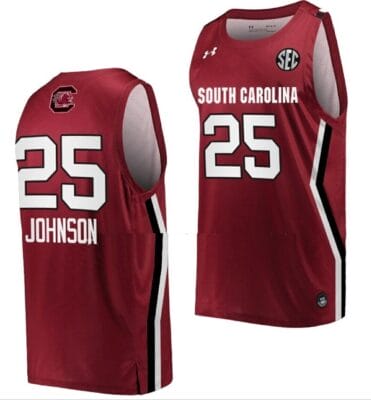 Raven Johnson Jersey South Carolina Gamecocks College Basketball Wine #25 8 Raven Johnson Jersey South Carolina Gamecocks College Basketball Wine #25