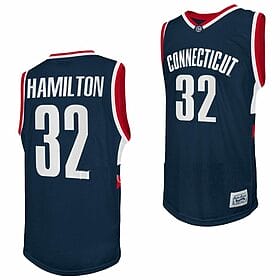 Richard Hamilton Jersey UConn Huskies College Basketball Navy Retro #32