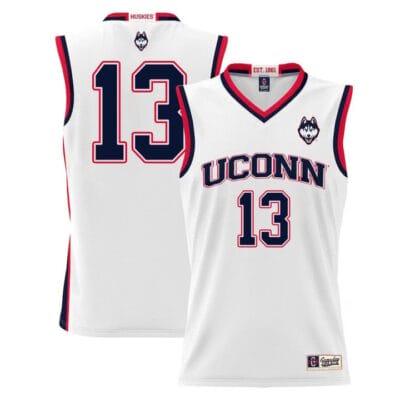 Richie Springs Jersey UConn Huskies College Basketball No Name White #131