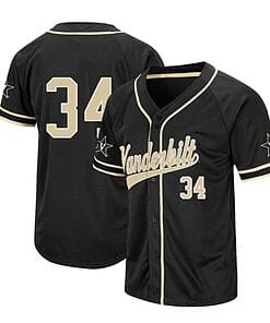 Spencer Jones Jersey Vanderbilt Commodores Baseball NCAA College Black Alumni #34