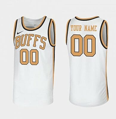 Custom Colorado Buffaloes Jersey White Name and Number Replica College Basketball Jersey 6 Custom Colorado Buffaloes Jersey White Name and Number Replica College Basketball Jersey
