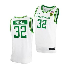 Sedona Prince Jersey Oregon Ducks College Basketball NCAA eligibility Jersey 2023 WNBA Draft White #32