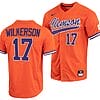 Stevie Wilkerson Jersey Clemson Tigers College Baseball Orange Full-Button #17 3 Stevie Wilkerson Jersey Clemson Tigers College Baseball Orange Full-Button #17