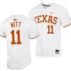 Tanner Witt Jersey Texas Longhorns Baseball NCAA College 2023 MLB Draft Top prospects White #11 3 Tanner Witt Jersey Texas Longhorns Baseball NCAA College 2023 MLB Draft Top prospects White #11