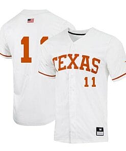 Tanner Witt Jersey Texas Longhorns Baseball NCAA College White Alumni #11