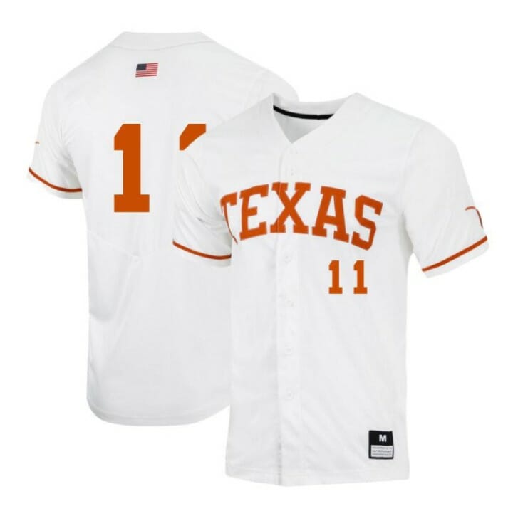 Tanner Witt Jersey Texas Longhorns Baseball NCAA College White Alumni #11 1 Tanner Witt Jersey Texas Longhorns Baseball NCAA College White Alumni #11