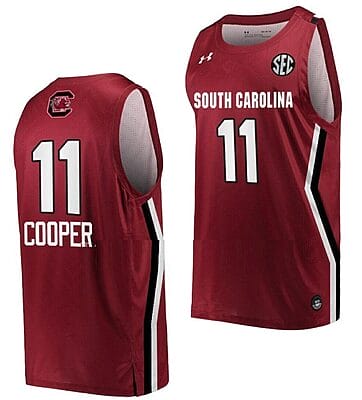 Talaysia Cooper Jersey South Carolina Gamecocks College Basketball Wine #11