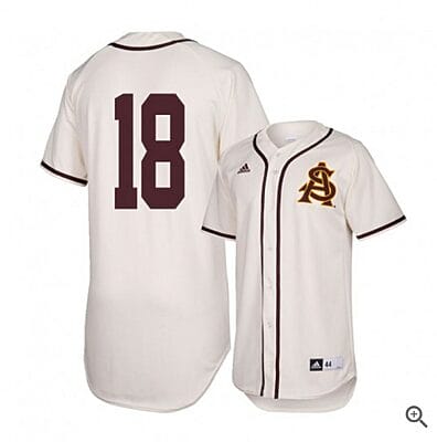 Trevor Hauver Jersey Arizona State Sun Devils Baseball NCAA College Alumni White #18 6 Trevor Hauver Jersey Arizona State Sun Devils Baseball NCAA College Alumni White #18