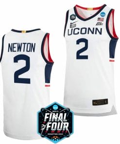 Tristen Newton Jersey UConn Huskies College Basketball 2023 NCAA Final Four White #2