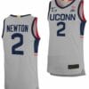 Tristen Newton Jersey UConn Huskies College Basketball Limited Gray #2 9 Tristen Newton Jersey UConn Huskies College Basketball Limited Gray #2