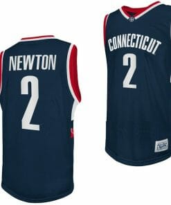 Tristen Newton Jersey UConn Huskies College Basketball Navy Retro #2