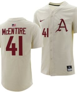 Will McEntire Jersey Arkansas Razorbacks College Baseball Full-Button Natural #41
