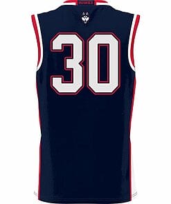 Yarin Hasson Jersey UConn Huskies College Basketball No Name Navy #301 (2)