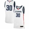 Yarin Hasson Jersey UConn Huskies College Basketball No Name White #30