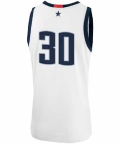 Yarin Hasson Jersey UConn Huskies College Basketball No Name White 301 2