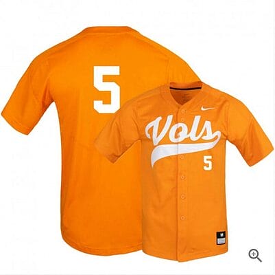 Zach Daniels Jersey Tennessee Volunteers Baseball NCAA College Elite Orange Alumni #5