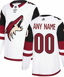 Custom Arizona Coyotes Jersey Name And Number White NHL