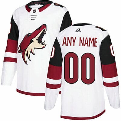 Custom Arizona Coyotes Jersey Name And Number White NHL
