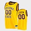 Custom Arizona State Sun Devils Jersey Name, Number College Basketball Gold