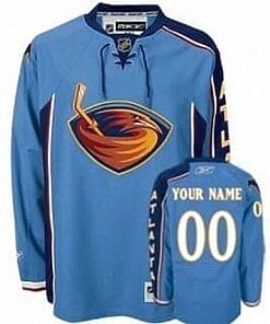 Custom Atlanta Thrashers Jersey Name And Number Blue