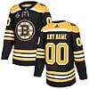 Custom Boston Bruins Jersey Name And Number Pro Home with 2019 Stanley Cup Finals Patch