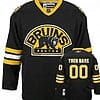 Custom Boston Bruins Jersey Name And Number Third Black