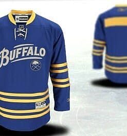 Custom Buffalo Sabres Jersey Name And Number 40TH Blue