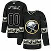 Custom Buffalo Sabres Jersey Name And Number Black Team Logos Fashion