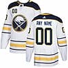 Custom Buffalo Sabres Jersey Name And Number White NHL