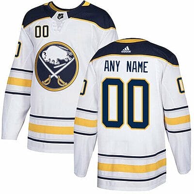 Custom Buffalo Sabres Jersey Name And Number White NHL