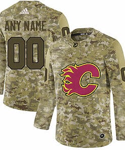 Custom Calgary Flames Jersey Name And Number Camo