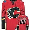 Custom Calgary Flames Jersey Name And Number Red