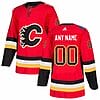 Custom Calgary Flames Jersey Name And Number Red Drift Fashion