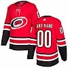 Custom Carolina Hurricanes Jersey Name And Number 2017-2018 Red Third NHL