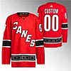 Custom Carolina Hurricanes Jersey Name And Number 2022-23 Reverse Retro Red