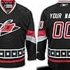 Custom Carolina Hurricanes Jersey Name And Number Black Third