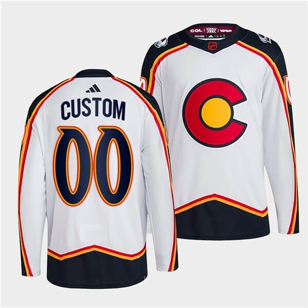 Custom Colorado Avalanche Jersey Name And Number 2022-23 Reverse Retro White 1 Custom Colorado Avalanche Jersey Name And Number 2022-23 Reverse Retro White