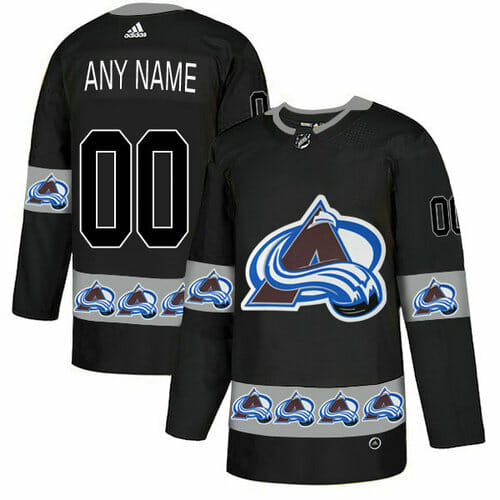 Custom Colorado Avalanche Jersey Name And Number Black Team Logos Fashion 1 Custom Colorado Avalanche Jersey Name And Number Black Team Logos Fashion