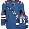 Custom Colorado Avalanche Jersey Name And Number Blue Third