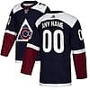 Custom Colorado Avalanche Jersey Name And Number Navy Alternate 2 Custom Colorado Avalanche Jersey Name And Number Navy Alternate