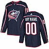 Custom Columbus Blue Jersey Name And Number Navy Blue Home NHL Hockey