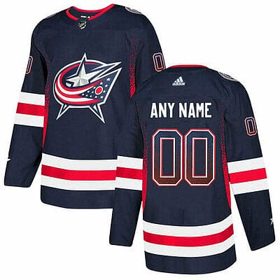 Custom Columbus Blue Jersey Name And Number Navy Drift Fashion